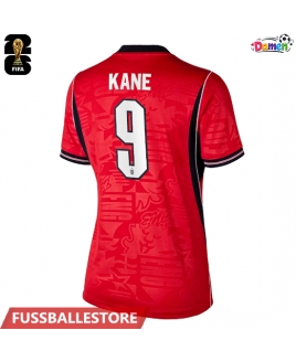 Günstige England Harry Kane #9 Auswärtstrikot Damen WM 2026 Kurzarm